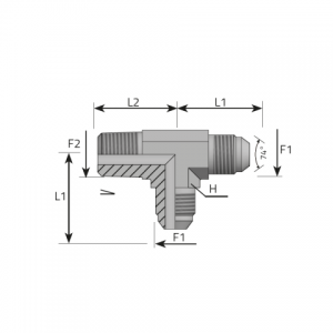 Адаптер - тройник 2 x AG-JIC / 1 x AGR-K (боковое соединение). (TMJ.MGK.B)